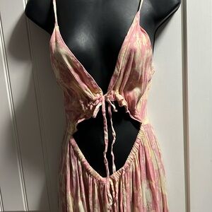 Ardene Pink and Cream Floral Dress